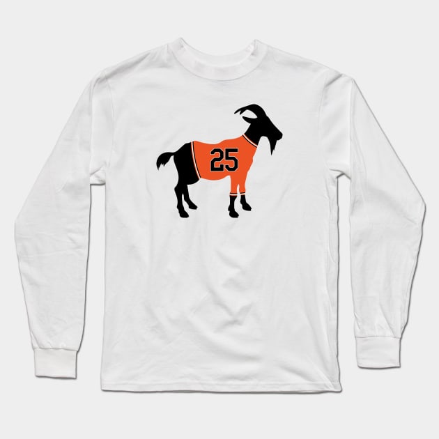 Barry Bonds GOAT Long Sleeve T-Shirt by cwijeta